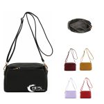 Fashion Triple Zip Small Crossbody Bag