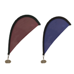 Double-Sided Teardrop Flag with Aluminum Pole & Ground Spike