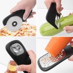 Stackable Kitchen Tools 6-Piece Skin Shaving and Bottle Open