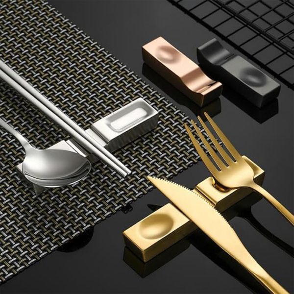 Stainless Steel Chopstick Spoon Fork Rests