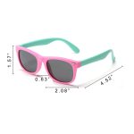 Silicone children's fashionable polarized glasses