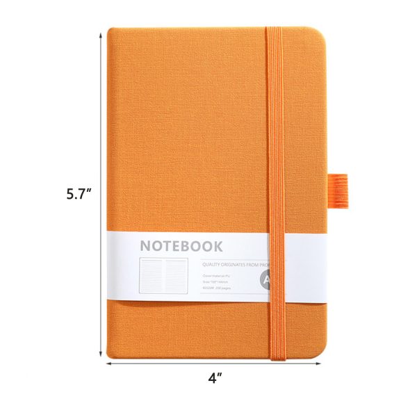 A6 Portable Elastic Strip Notebook W/ Pen Holder