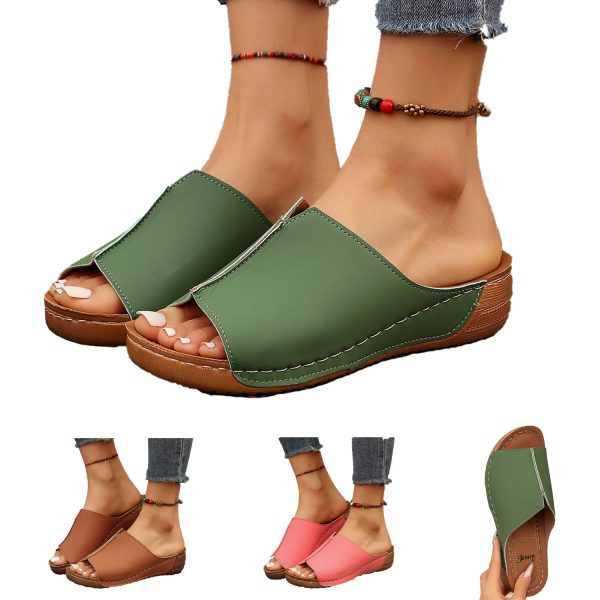 Fashionable Womens Solid Color Sandals