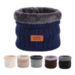 Winter knitted wool collar