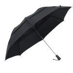 Two Fold Double-Layer Windproof Semi-Automatic Umbrella