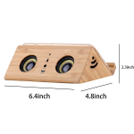 Creative Solid Wood Speaker Wireless Phone Stand