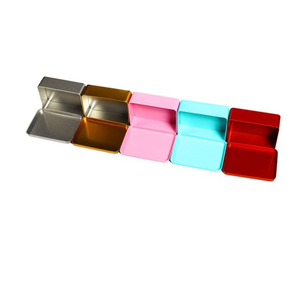 Color Imprint Rectangle Candy Tin