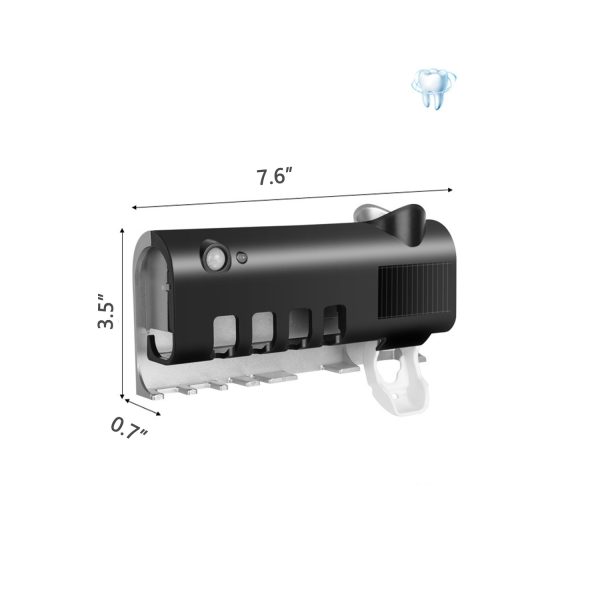 Toothbrush UV Disinfector Automatic Toothpaste Squeezer