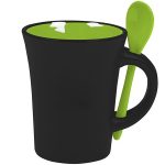 Customizable Ceramic Mug W/ Spooner