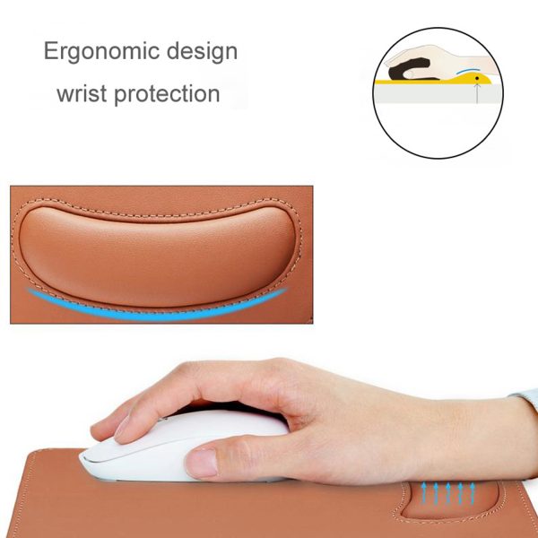 PU/Crazy Horse Skin 15W Fast Wireless Charging Mouse Pad