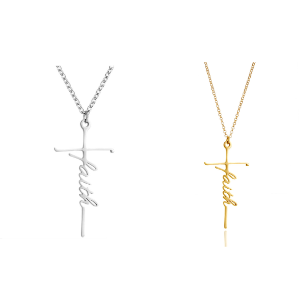 Faith Cross Light luxury alloy pendant