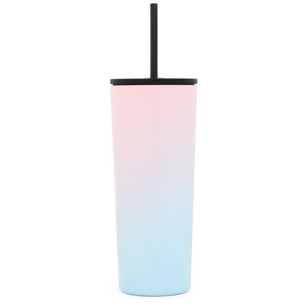 Tumbler with Lid and Straw
