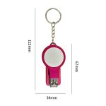 Portable Multifunctional Ballpoint Pen Keychain Nail Clipper