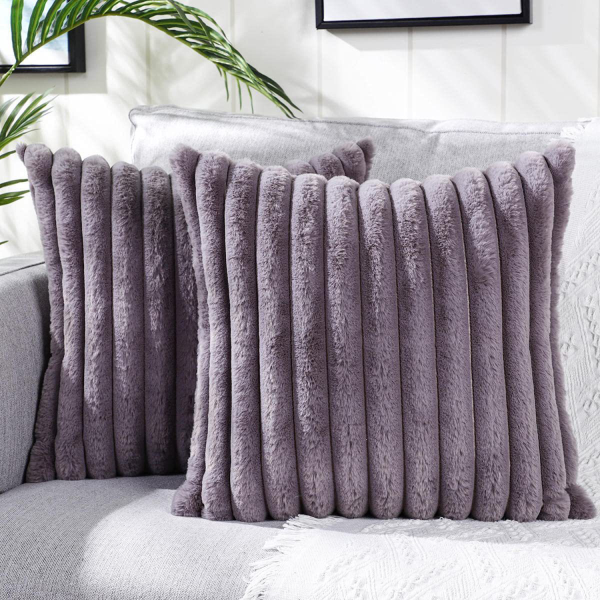 Faux Fur Plush Decorative Pillow