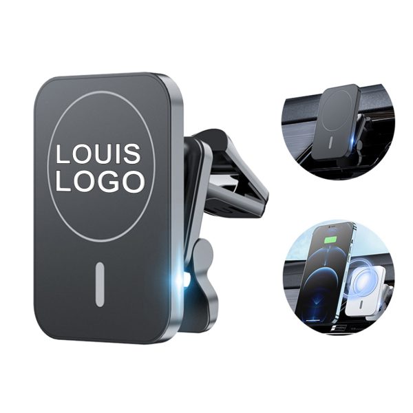 Wireless Magnetic Car Mount Fast Charger Qi 15W