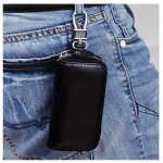 Premium Leather Car Keychain Bag