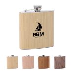 Bamboo Hip Flasks