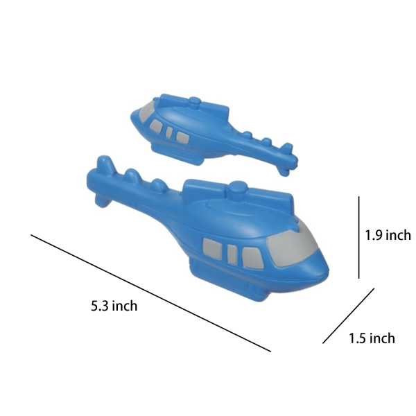 PU Foam High Resilience Helicopter Stress Relief Toy