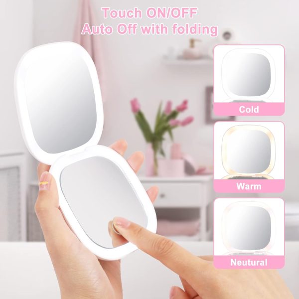 LED Compact Mirror with Light