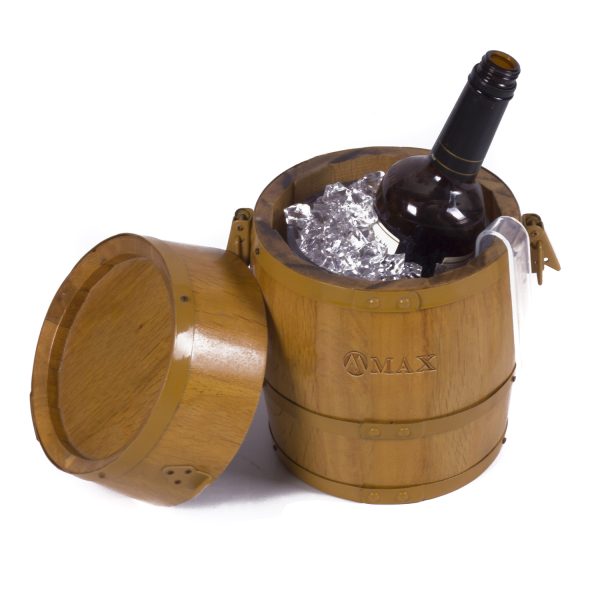 Multi-style vintage oak fresh-keeping ice bucket