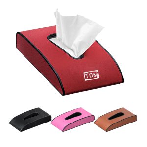 Multi Functional Armrest Backrest Suede Car Tissue Box