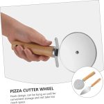 Rolling Stainless Steel Pizza Cutter and Spatula Set of 2