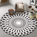 Instagram style living room circular carpet