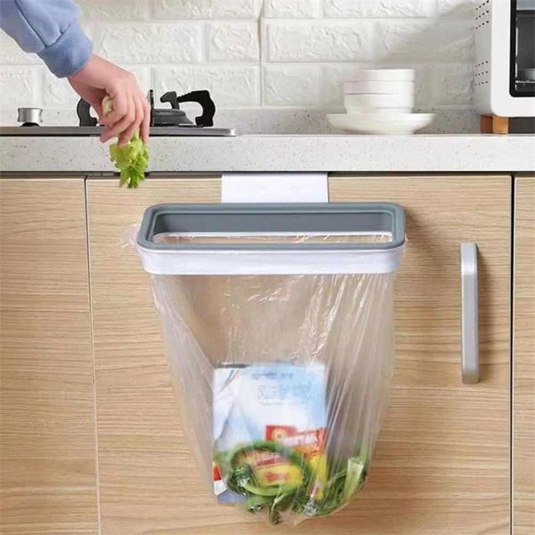 Hanging kitchen garbage rack