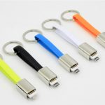 Magnetic Apple Android 2-in-1 Data Cable with Keychain