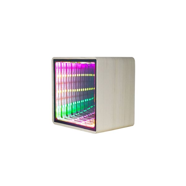 Wood Grain Mirror Light-Up Speaker