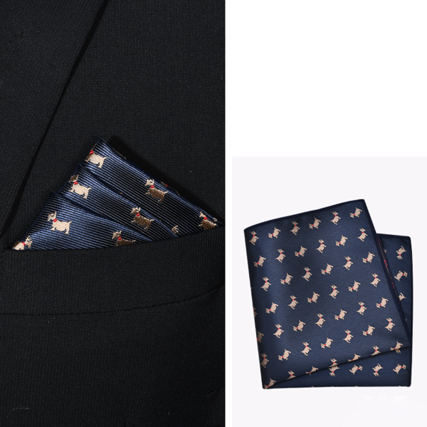 Floral Animal Pocket Square Handkerchief