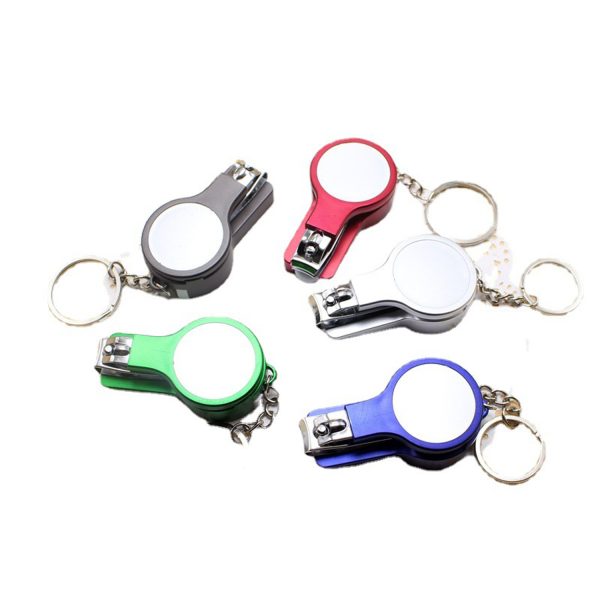 Portable Multifunctional Ballpoint Pen Keychain Nail Clipper