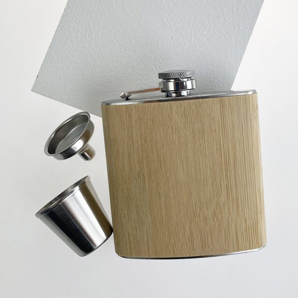 Bamboo Hip Flasks