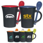 Customizable Ceramic Mug W/ Spooner