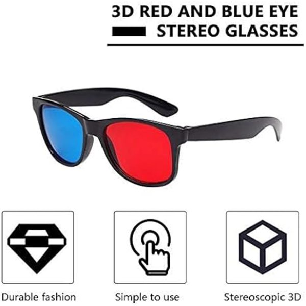 Red-Cyan 3D Glasses