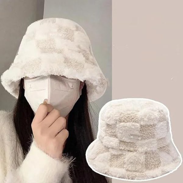 Winter Plush Fluffy Bucket Hat