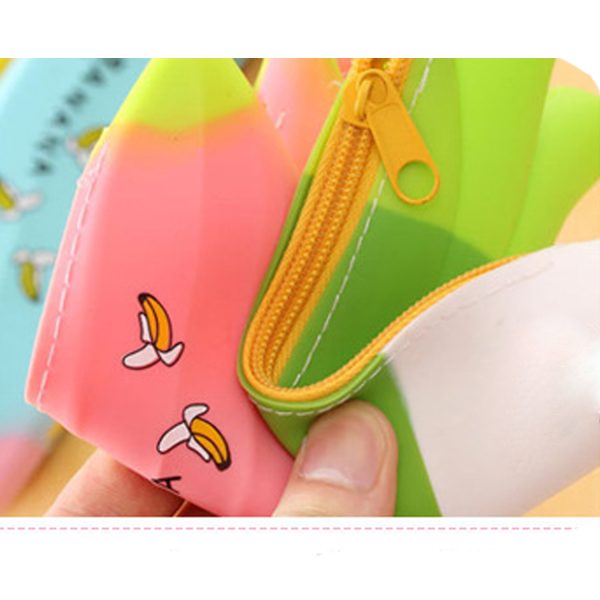 Fruit And Vegetable Student Stationery Silicone Pencil Case