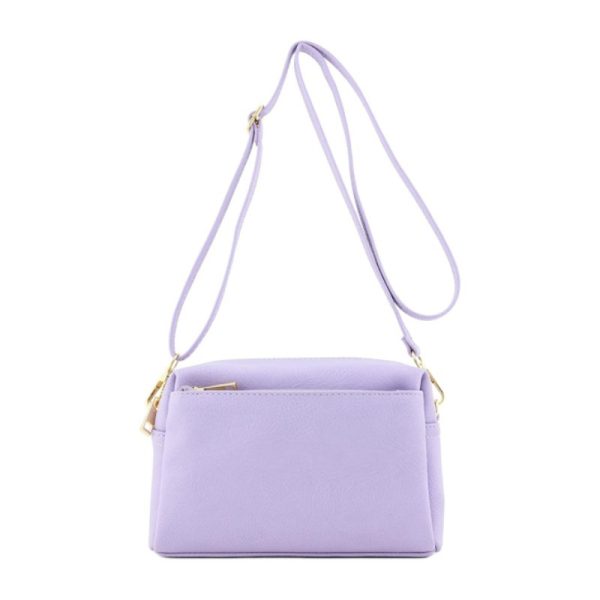 Fashion Triple Zip Small Crossbody Bag