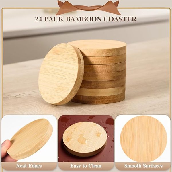 Bamboo Coaster Set