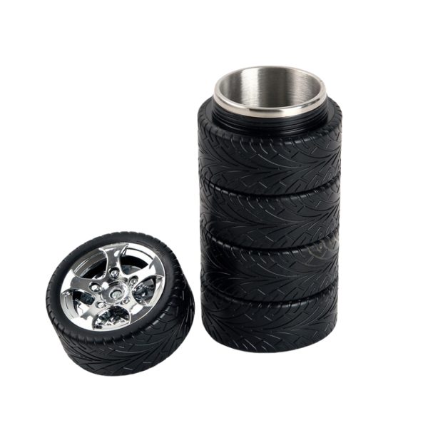 Business Gift Men 304 Stainles Steel Car Tire Coffee Tea Cup