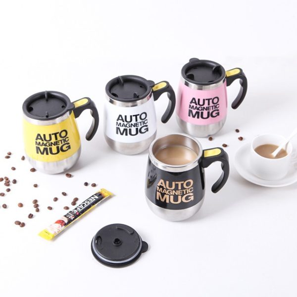 14OZ Stailess Steel Self Stirring Mug