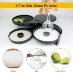 Bar utensils bartending tools Three-layer salt box