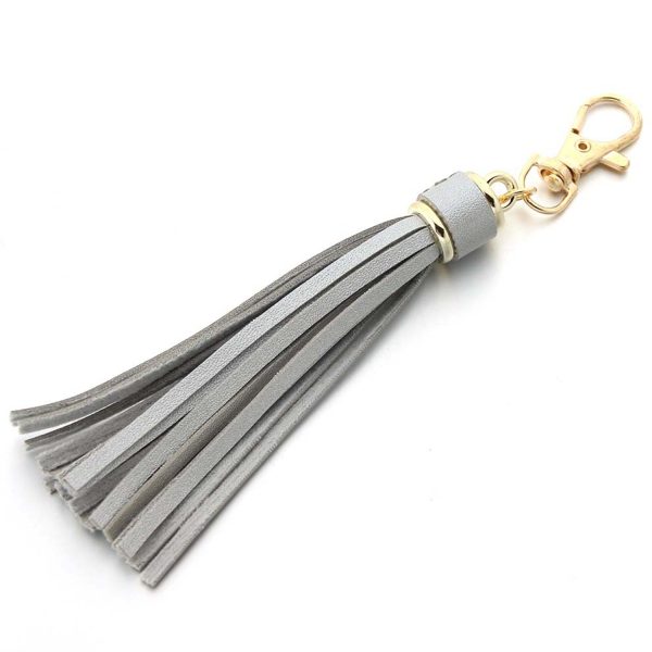 PU Leather Tassel Keychains