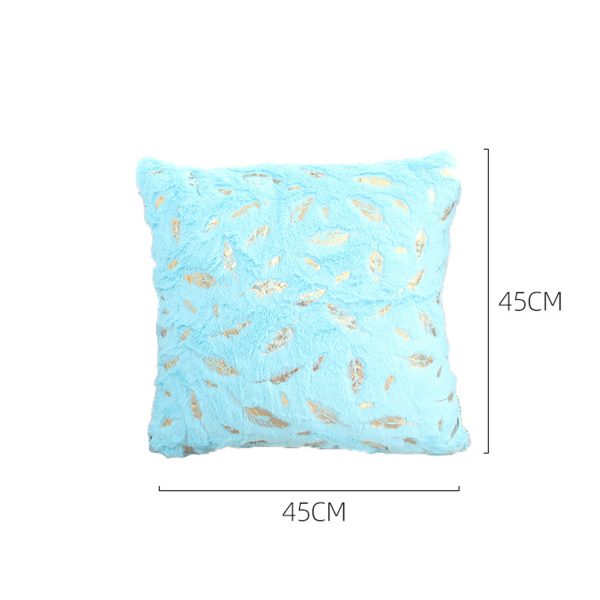 Double Sided Feather Hot Pressed Golden Plush Pillowcases