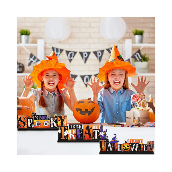 3 Pieces Halloween Table Decorations