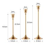 3Pcs/Set Candelabra Candle Holder