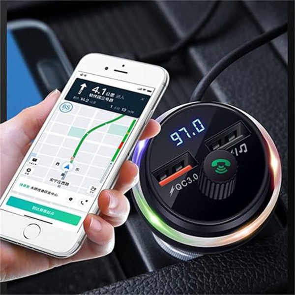 2 In 1 USB Bluetooch Smart Car Adaptor