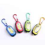 Portable Mini COB Keychain Light Flashlight with Carabiner