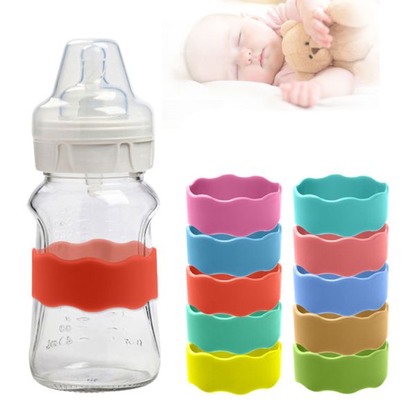 Silicone Grip Baby Bottle Sleeves