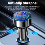 iPhone/Android/ipad Six-In-One Digital Display Car Charger